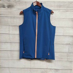 Polo Ralph Lauren Womens Royal Navy Blue Stretch Golf Vest Jacket Size Large